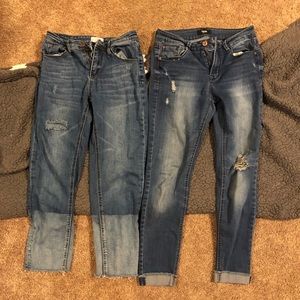 Two pairs of junior jeans- skinny’s